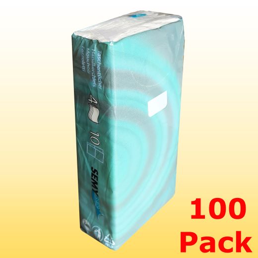 Papiertaschetcher 100 Pack a 10 Stck 4-lagig wei